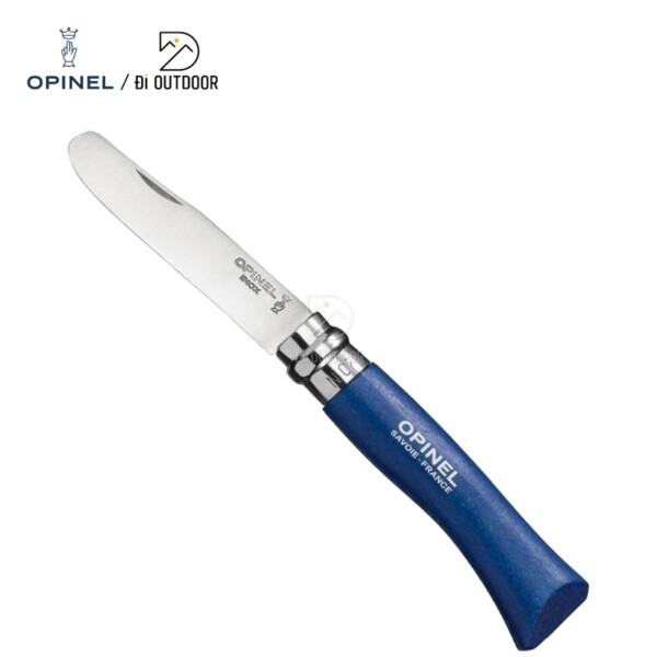 Dao đầu tròn opinel no 7 round ended màu xanh dương