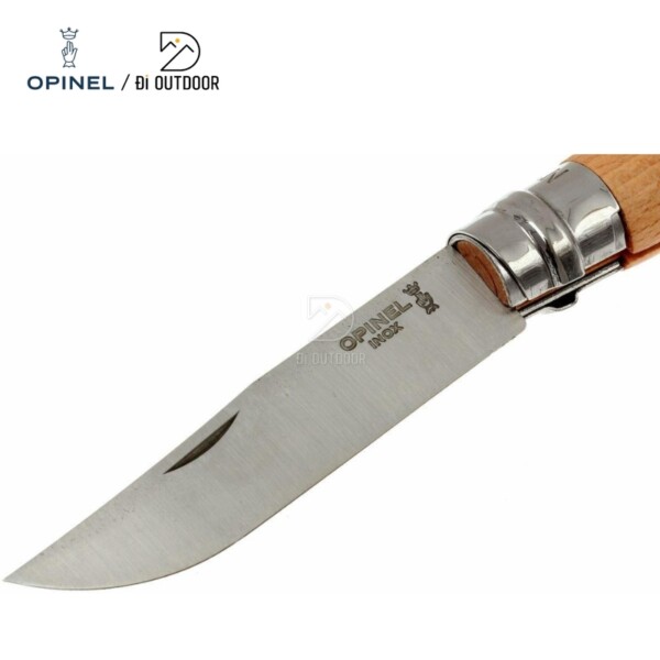 Lưỡi dao của dao opinel no 10 được làm từ thép không gỉ