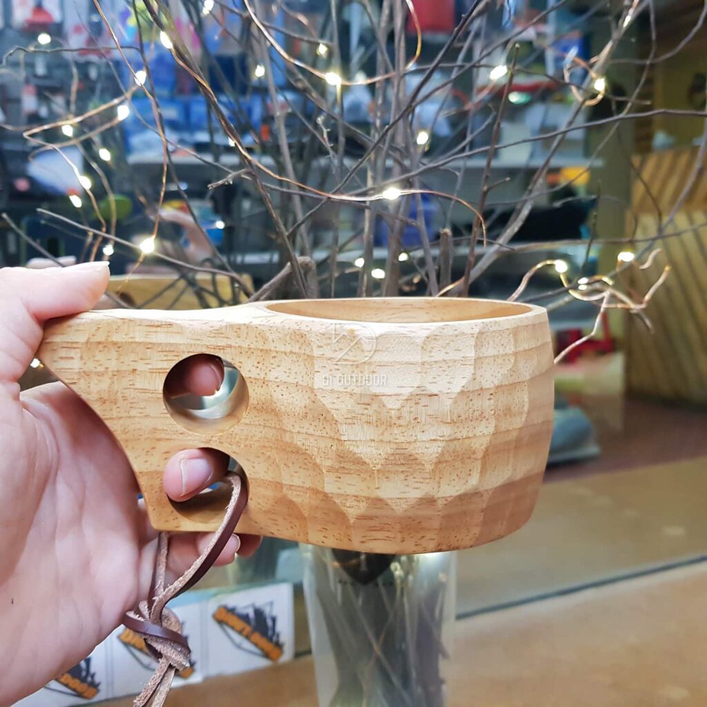 Cốc gỗ kuksa handmade cao su tự nhiên