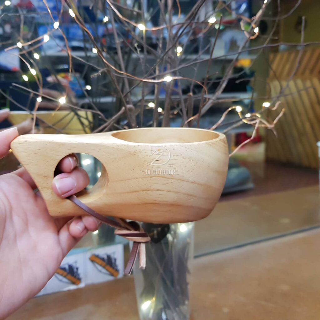 Cốc gỗ kuksa handmade cao su tự nhiên