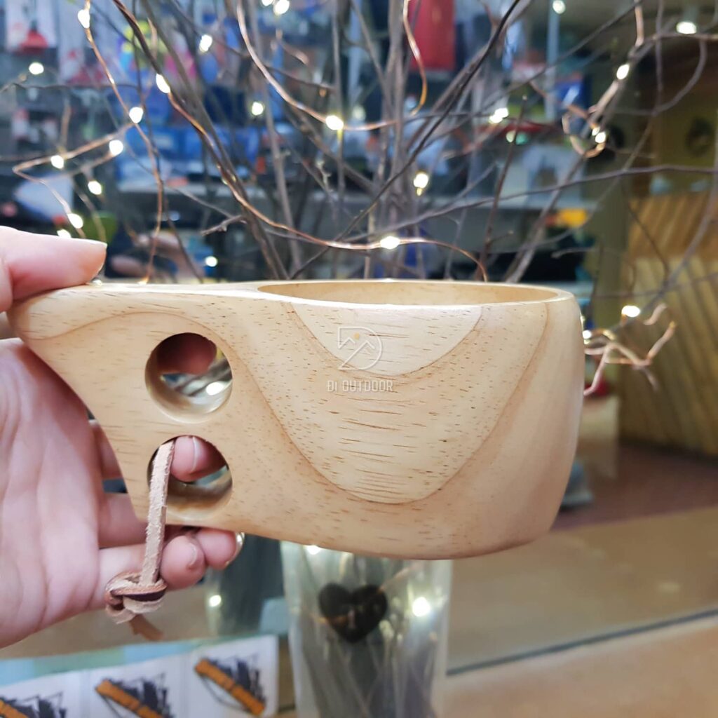 Cốc gỗ kuksa handmade cao su tự nhiên