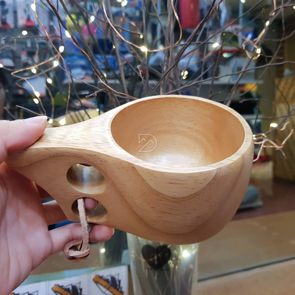 Cốc gỗ kuksa handmade cao su tự nhiên