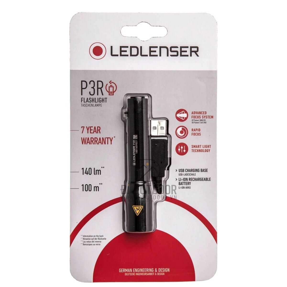 Đèn pin ledlenser p3r - đèn pin cầm tay [p-series]