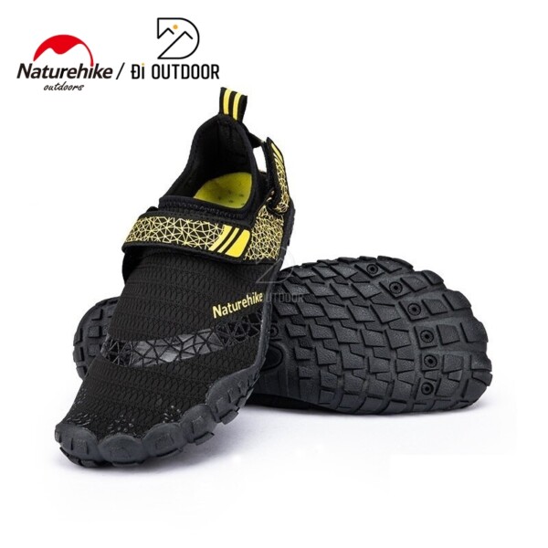 Giày chống trượt silicone naturehike nh20fs022 màu đen vàng