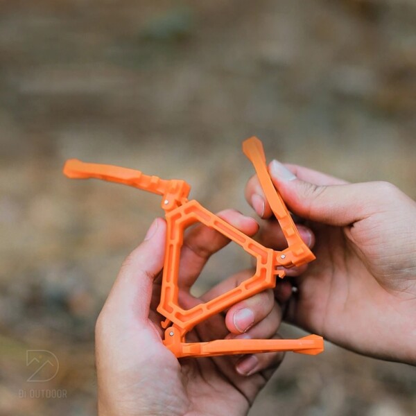 Giá đỡ bình gas butan chống đỗ, tripod bình ga mini