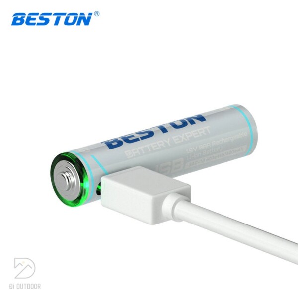 Pin sạc aaa beston 3ac-18 lithium 600mwh 1. 5v type-c