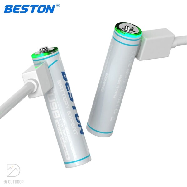 Pin sạc aaa beston 3ac-18 lithium 600mwh 1. 5v type-c