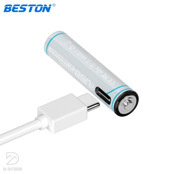 Pin sạc aaa beston 3ac-18 lithium 600mwh 1. 5v type-c