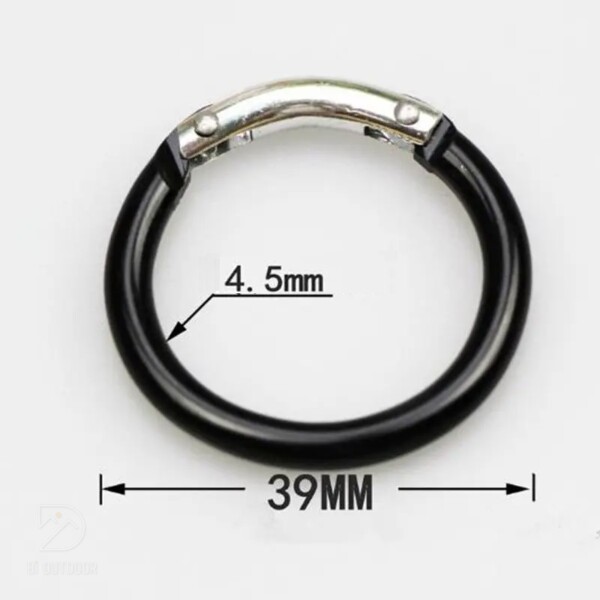 Móc khóa tròn bằng nhôm 39mm