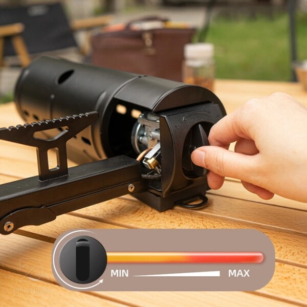 Bếp ga xếp gọn dã ngoại 2800w kèm van điều áp