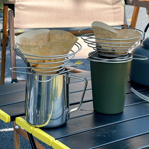 Coffee dripper inox dùng pha từng ly, vệ sinh nhanh sau khi sử dụng