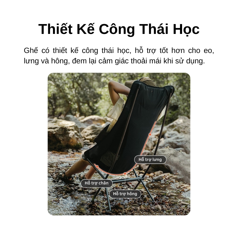 Ghế xếp l04 naturehike cnk2450jj015 | nhẹ & bền Ghế xếp l04 naturehike cnk2450jj015 | nhẹ & bền