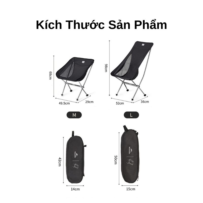 Ghế xếp l04 naturehike cnk2450jj015 | nhẹ & bền Ghế xếp l04 naturehike cnk2450jj015 | nhẹ & bền