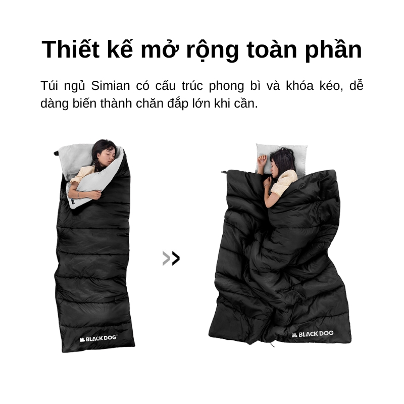 Túi ngủ simian black dog cbd2450ws048 | 0–5°c Túi ngủ simian black dog cbd2450ws048 | 0–5°c
