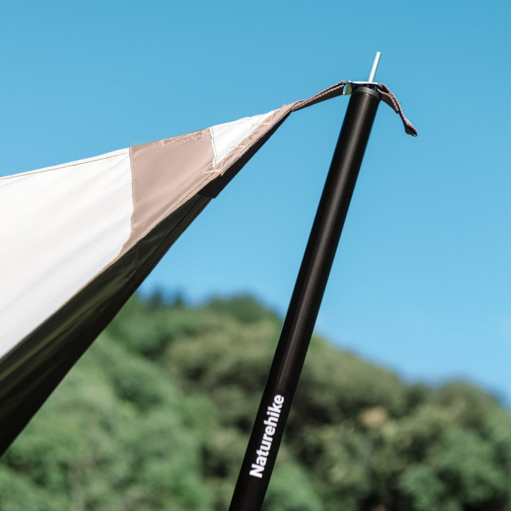 Cửa hàng đồ dã ngoại - cắm trại - camping toàn quốc Thanh chống tăng bạt naturehike cnk2550pj010 chi tiết đầu trên buộc guyline