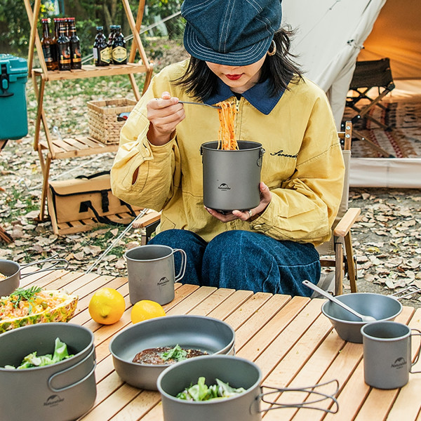 Nồi titanium naturehike tdg02 nh18t202-b 1. 3l - ảnh 8