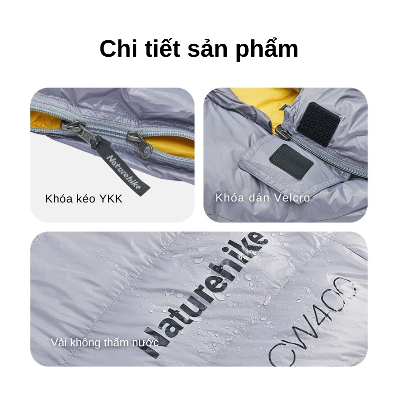 Túi ngủ naturehike cw400 650fp lông vũ nh18c400-d Túi ngủ naturehike cw400 650fp lông vũ nh18c400-d