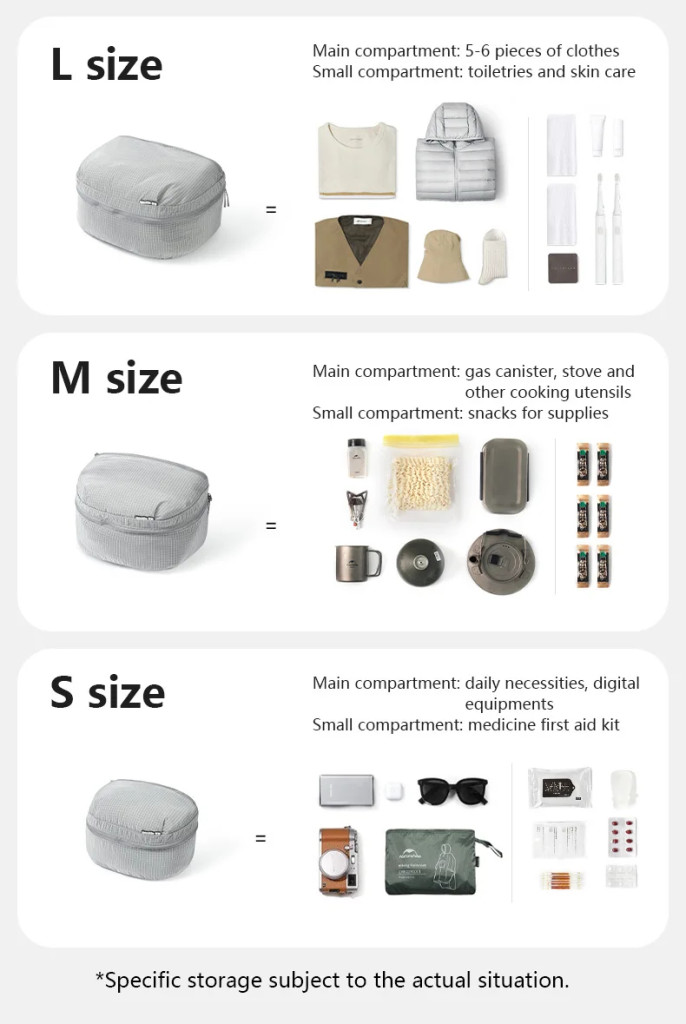 Bộ túi đựng đồ chống nước naturehike giữ đồ khô ráo, hạn chế ẩm mốc