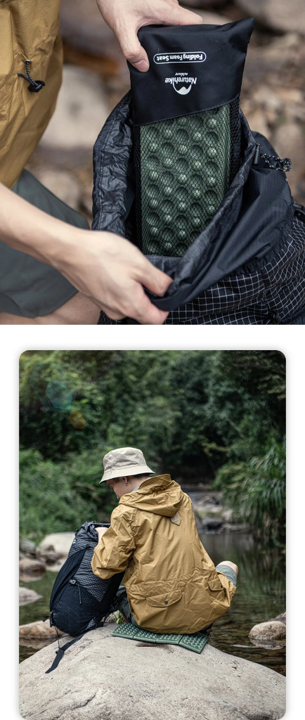 Đệm ngồi dã ngoại naturehike nh20pj025 bền, chịu nén tốt