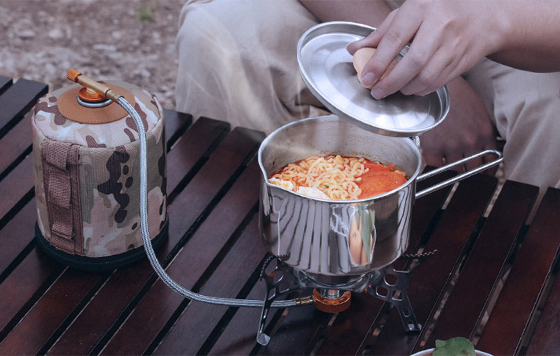 Nồi inox 304 cắm trại ise mount tay cầm tháo rời Nồi inox 304 cắm trại ise mount tay cầm tháo rời