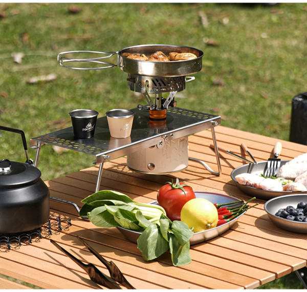 Bếp gas mini có đánh lửa và núm chỉnh lửa dễ thao tác