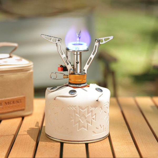 Bếp gas mini có đánh lửa và núm chỉnh lửa dễ thao tác