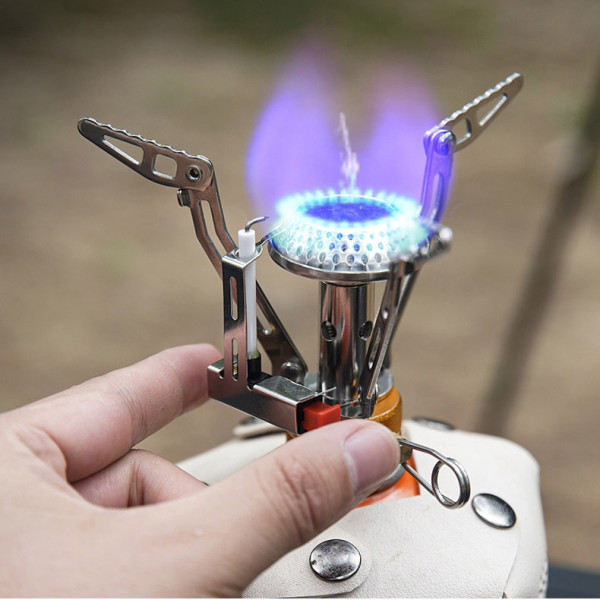 Bếp gas inox gấp gọn chịu nhiệt dùng nấu nước pha cà phê