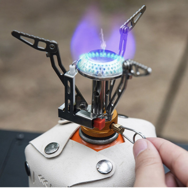 Bếp gas inox gấp gọn chịu nhiệt dùng nấu nước pha cà phê