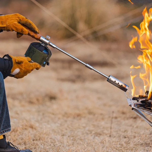 Súng khò gas cán dài tay cầm gỗ chống nóng dễ cầm