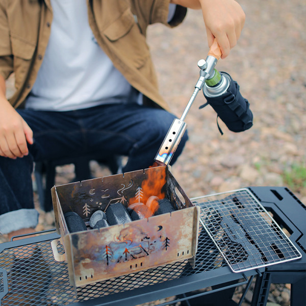 Đèn khò gas cán dài chỉnh lửa dùng cắm trại dã ngoại