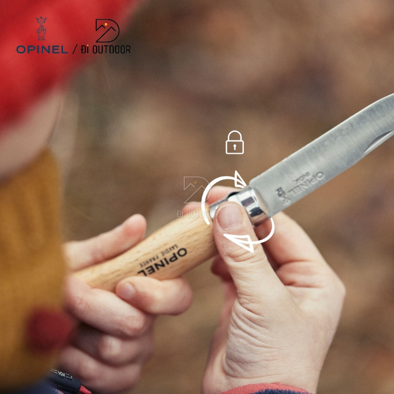 Dao đầu tròn opinel no 7 round ended - stainless steel Dao đầu tròn opinel no 7 round ended - stainless steel