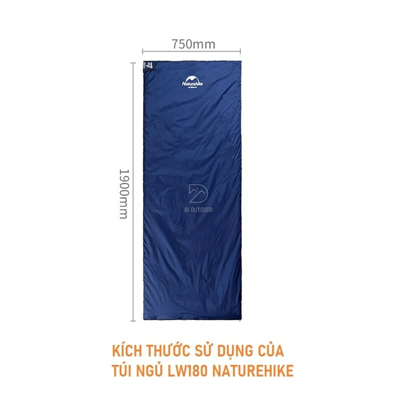 Túi ngủ văn phòng - cắm trại naturehike lw180