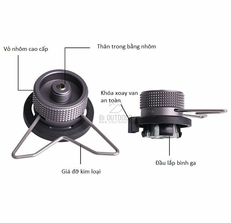 Đầu chuyển đổi bình gas dã ngoại campingmoon Đầu chuyển đổi bình gas dã ngoại campingmoon
