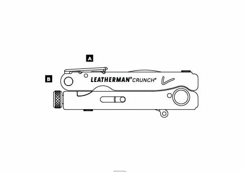 Kìm đa năng leatherman - crunch multi-tool (15 in 1) Leatherman crunch multi-tool