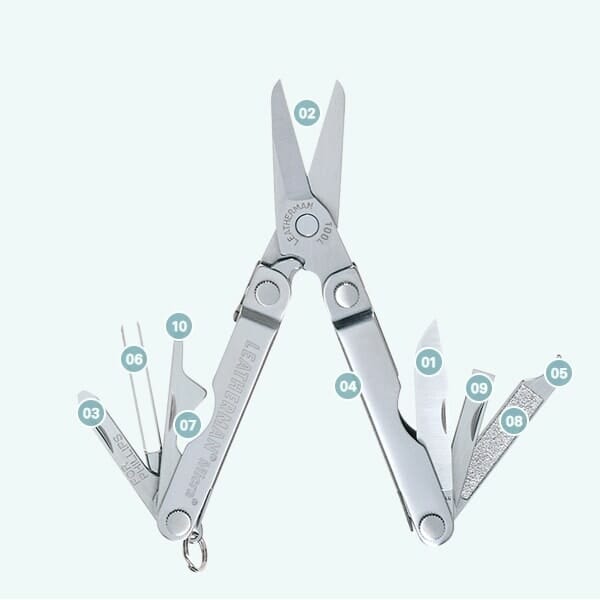 Kìm đa năng leatherman micra - multi-tool (10 in 1) Kìm đa năng leatherman micra - multi-tool (10 in 1)