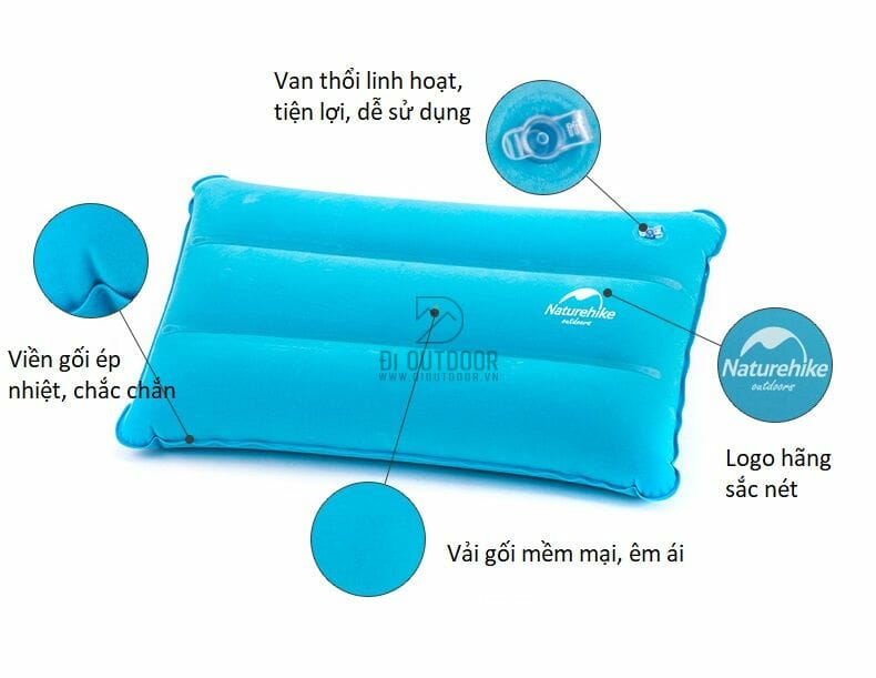 Gối hơi gấp gọn siêu nhẹ naturehike nh18f018-z Gối hơi gấp gọn siêu nhẹ naturehike nh18f018-z