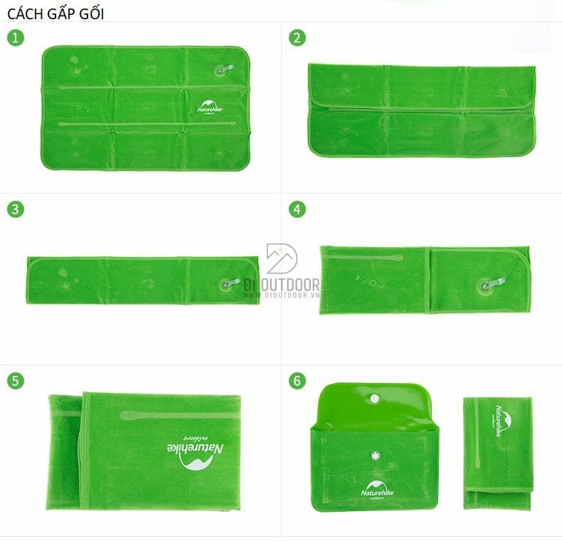 Gối hơi gấp gọn siêu nhẹ naturehike nh18f018-z Gối hơi gấp gọn siêu nhẹ naturehike nh18f018-z