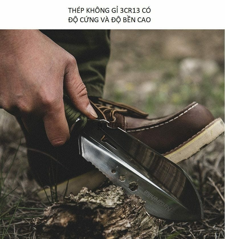 Xẻng dã ngoại đa năng 8 in 1 naturehike nh20gj001 Xẻng dã ngoại đa năng 8 in 1 naturehike nh20gj001