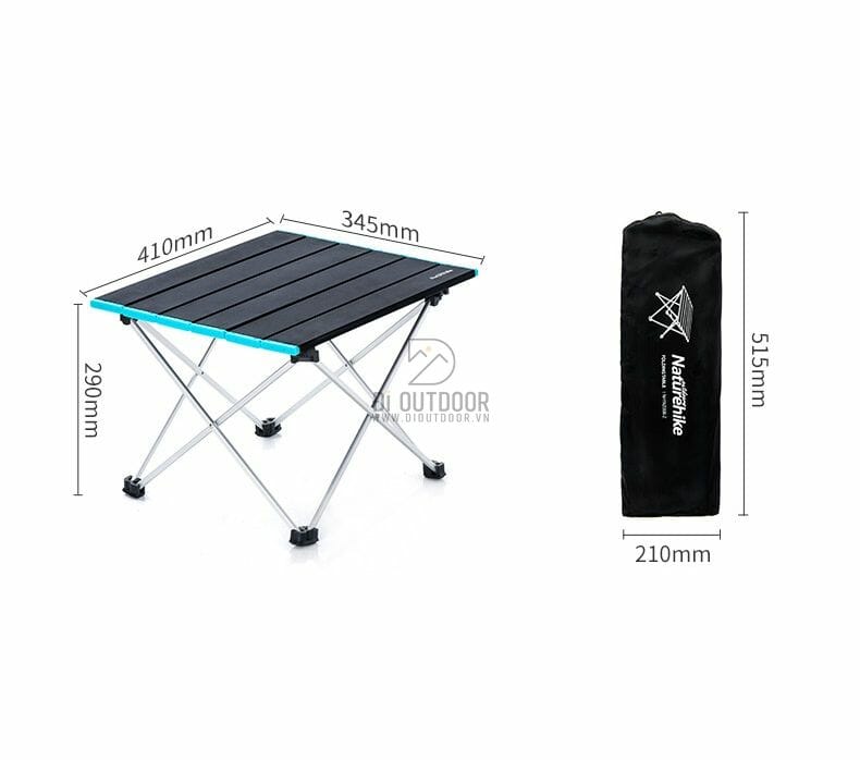 Bàn nhôm naturehike xếp gọn - nh19z008-z Bàn nhôm xếp gọn dã ngoại siêu nhẹ naturehike