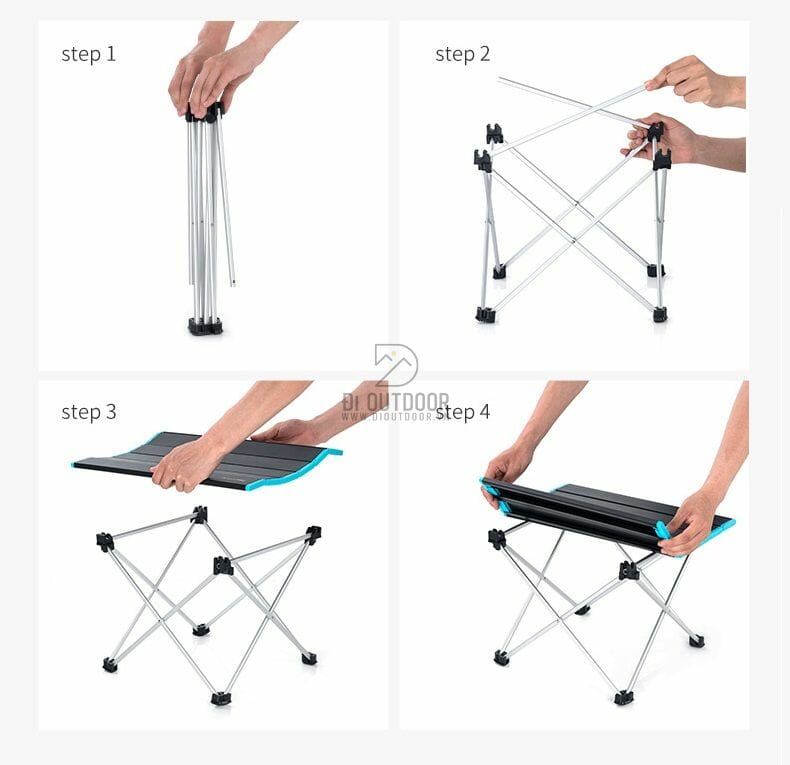 Bàn nhôm naturehike xếp gọn - nh19z008-z Cách lắp bàn nhôm xếp gọn dã ngoại siêu nhẹ naturehike