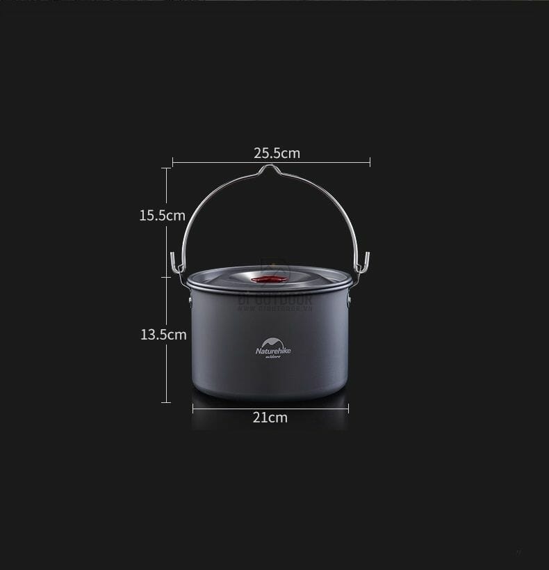 Nồi treo dã ngoại naturehike 4l nh17d021-g Nồi treo dã ngoại naturehike 4l nh17d021-g