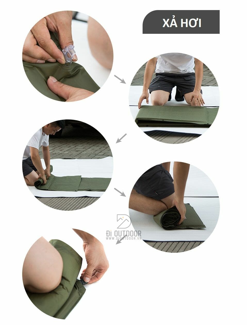 Đệm hơi du lịch tự bơm naturehike nh15q002-d Các sử dụng đệm ngủ văn phòng naturehike