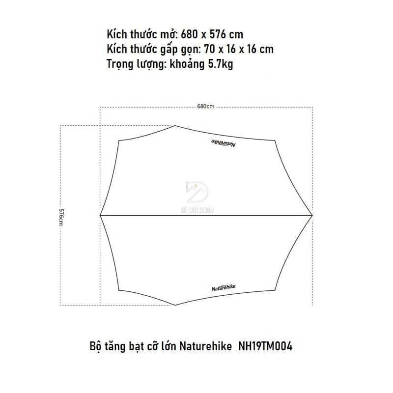 Bộ tăng dã ngoại lớn naturehike moraine 8-10 người Bộ tăng dã ngoại lớn naturehike moraine 8-10 người