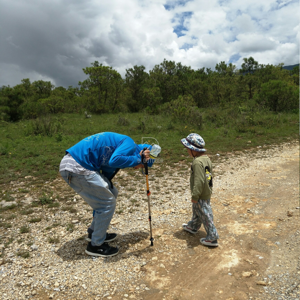Gậy trekking leo núi rút gọn naturehike nh17d001-z Gậy leo núi trẻ em naturehike