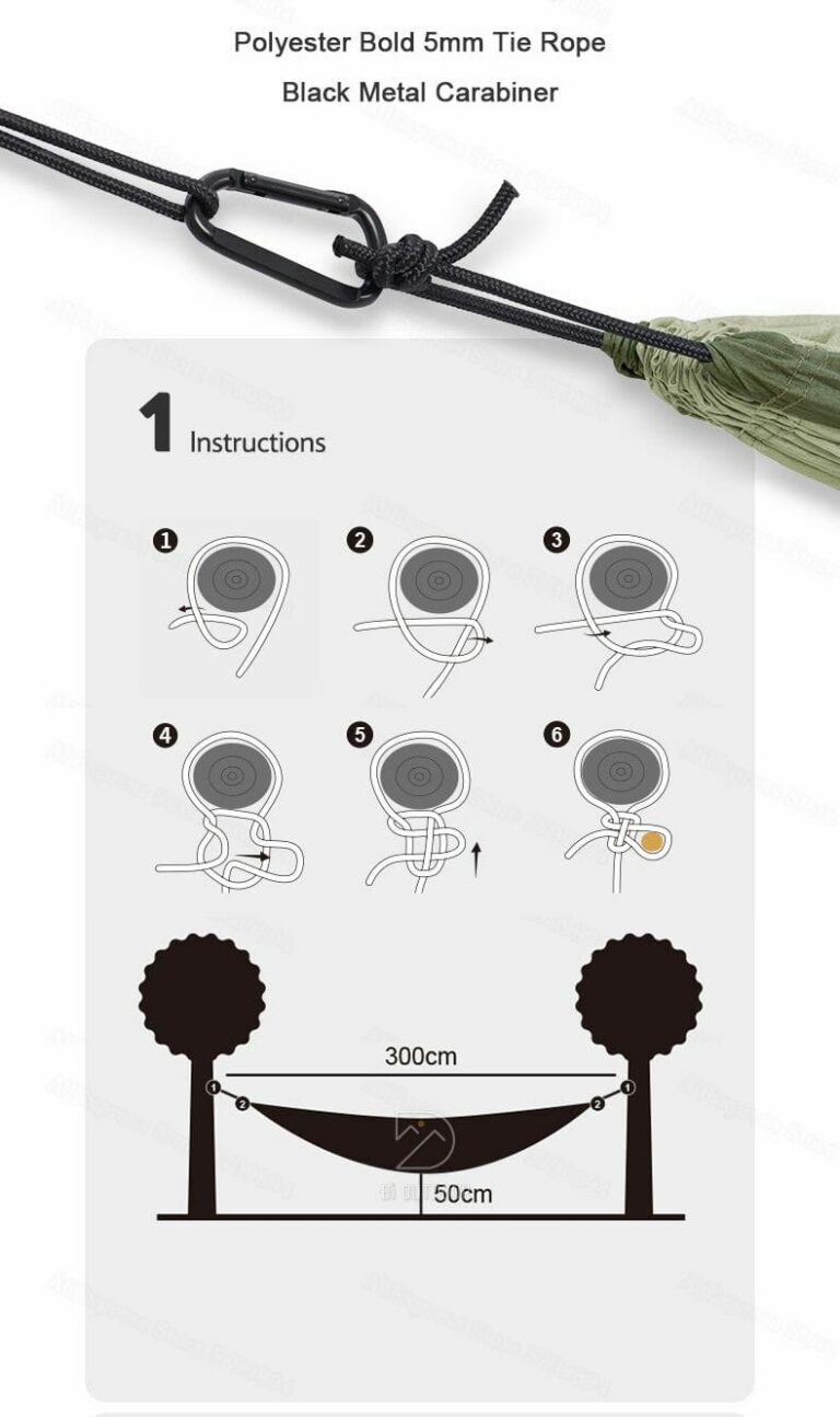 Võng cắm trại chống lật naturehike nh21dc011 Cách móc võng naturehike nh21dc011