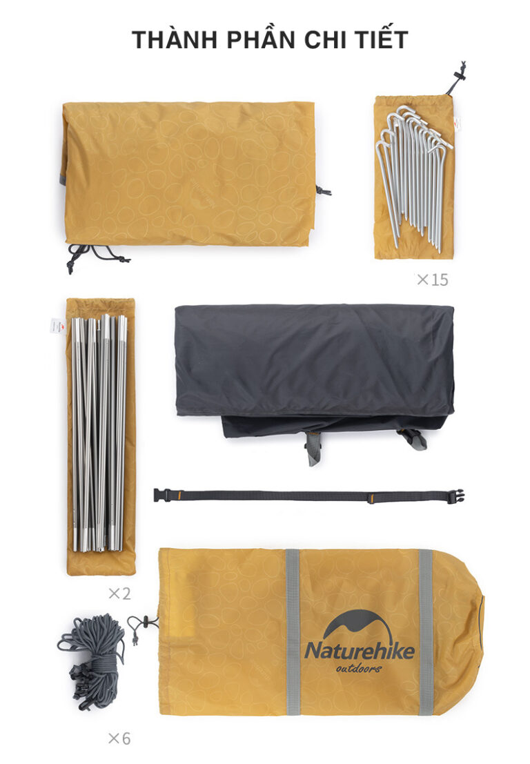 Lều 4 người naturehike nh18z044-p