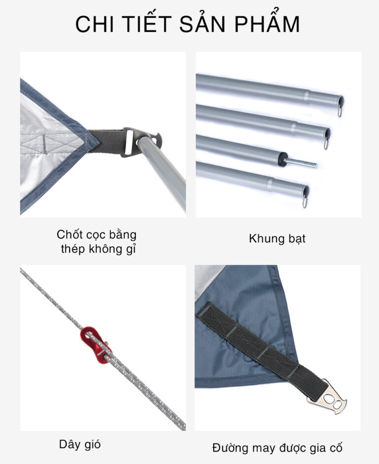 Bộ tăng bạt dã ngoại naturehike nh16t013-s Bộ tăng bạt dã ngoại naturehike nh16t013-s