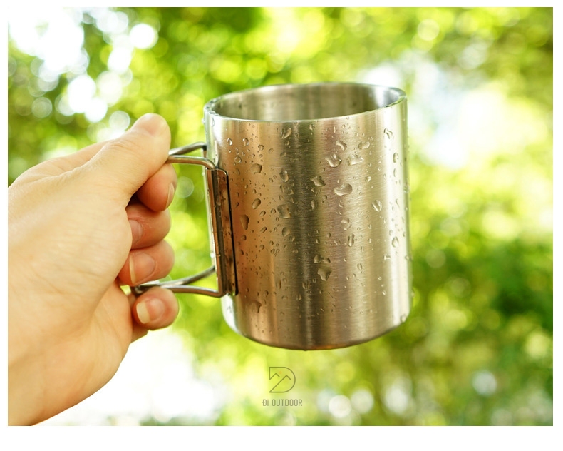 Cốc giữ nhiệt dã ngoại chống nóng 350ml thép không gỉ 304 Cốc dã ngoại chống nóng 350ml thép không gỉ 304