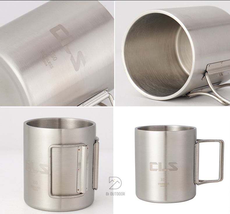 Cốc giữ nhiệt dã ngoại chống nóng 350ml thép không gỉ 304 Cốc dã ngoại chống nóng 350ml thép không gỉ 304