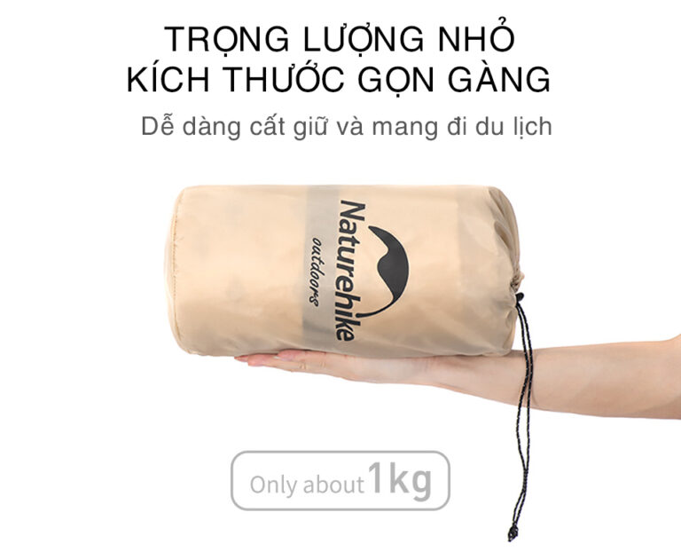 Đệm hơi du lịch tự bơm naturehike nh15q002-d Đệm hơi siêu nhẹ naturehike nh15q002-d